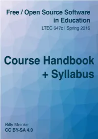 LTEC 647C Course Handbook