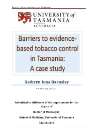 Phd Thesis, University of Tasmania, Pp