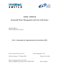 Action Plans for Implementation (City Storylines 2007)
