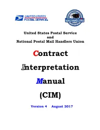 Contract Interpretation Manual (CIM)