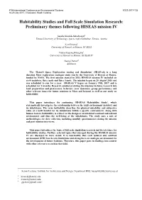 Habitability Studies and Full Scale Simulation Research: Preliminary Themes Following HISEAS Mission IV