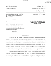 Plaintiff's Memorandum Of