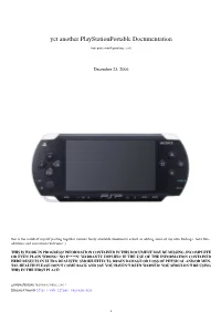 Yet Another Playstationportable Documentation (Not Quite Worth