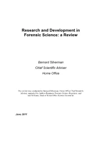 Research and Development in Forensic Science: a Review