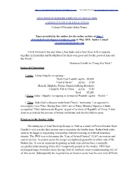 SINO-INDIAN BORDER DISPUTE at AKSAI CHIN a MIDDLE PATH for RESOLUTION Colonel ®Virendra Sahai Verma