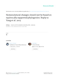 Reply to Yang Et Al. 2015