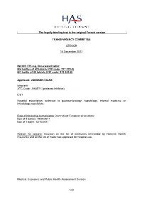 The Legally Binding Text Is the Original French Version TRANSPARENCY
