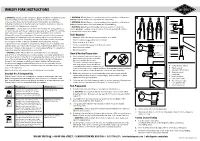 Whisky Fork Instructions