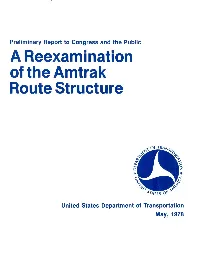 A Reexamination of the Amtrak Route Structure