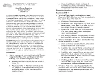 Small Group Questions “Behold the Man” John 19:1-16 Introduction