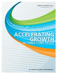 Accelerating Growth in Three Core Fields Contents