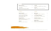 DINNER Setteopening Menu