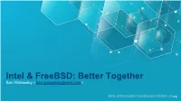 Intel & Freebsd