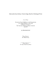 Myth and the Finite Sublime: a Study of Edgar Allan Poe's Mythological