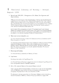 ‡ National Library of Norway – Annual Report 1998
