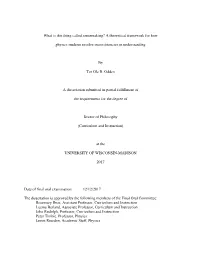 A Theoretical Framework for How