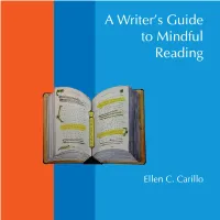 A Writer's Guide to Mindful Reading
