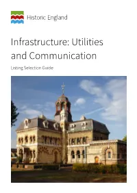 Infrastructure: Utilities and Communication Listing Selection Guide Summary