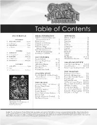 Table of Contents