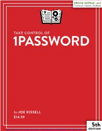 Take Control of 1Password (5.0) SAMPLE