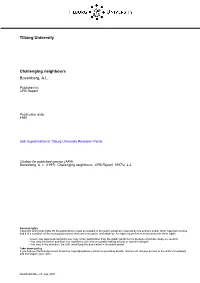 Tilburg University Challenging Neighbours Bovenberg, A.L