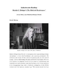 Bracha L. Ettinger's the Matrixial Borderspace