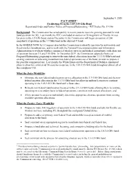 Facilitating 5G in the 3.45-3.55 Ghz Band Report and Order and Further Notice of Proposed Rulemaking - WT Docket No