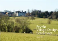 Froyle Village Design Statement Xxxx 2014 Village Design Statement Introduction