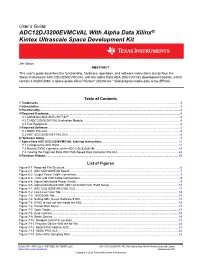 ADC12DJ3200EVMCVAL with Alpha Data Xilinx® Kintex Ultrascale Space Development Kit