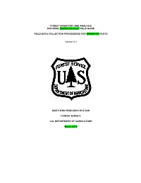 Forest Inventory and Analysis National Urban Fia Plot Field Guide