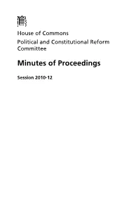 Minutes of Proceedings