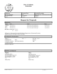 Request for Proposals