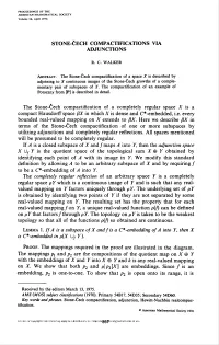 Stone-Cech Compactifications Via Adjunctions