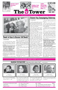 Student Org Campaigning Underway