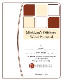 2008/09/30-Michigan's Offshore Wind Potential
