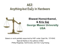 Anything-But Eazy in Hardware