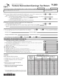 Form Y-203-I, If You Had More Than One Job, Or If You Had a Job for Only Part of the Year