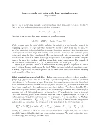Some Extremely Brief Notes on the Leray Spectral Sequence Greg Friedman