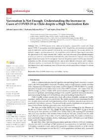 Understanding the Increase in Cases of COVID-19 in Chile Despite a High Vaccination Rate