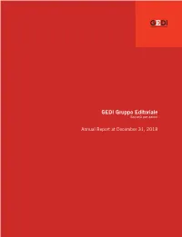 Annual Report at 31 Decembe