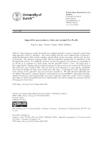 'Appositive Possession in Ainu and Around the Pacific'