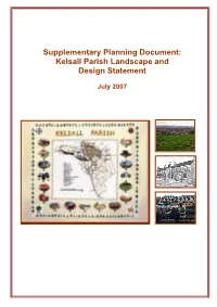 Kelsall Parish Landscape and Design Statement