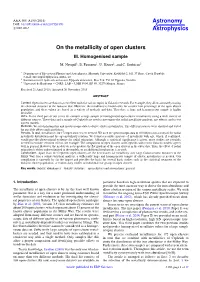 On the Metallicity of Open Clusters III