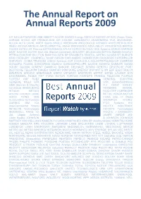 The Annual Report on Annual Reports 2009