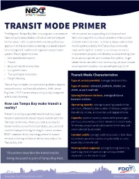 Transit Mode Primer