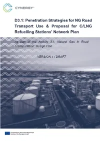 Penetration Strategies for NG Road Transport Use & Proposal for C