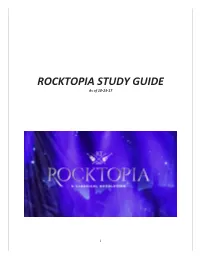 ROCKTOPIA STUDY GUIDE As of 10-23-17