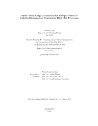 Small-Time Large Deviations for Sample Paths of Inﬁnite-Dimensional Symmetric Dirichlet Processes