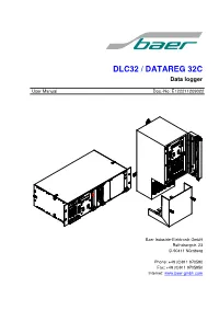 DLC32 / DATAREG 32C Data Logger
