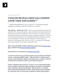 Funcom Reveals New Halloween Game ‘Hide and Shriek’™